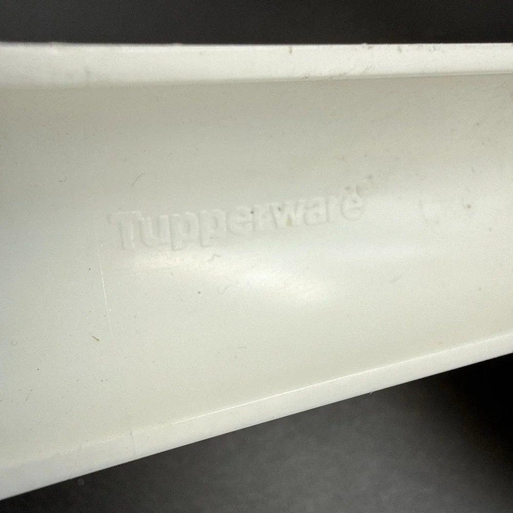 Tupperware Double Colander Twist N Lock Strainer Top Only White Replacement